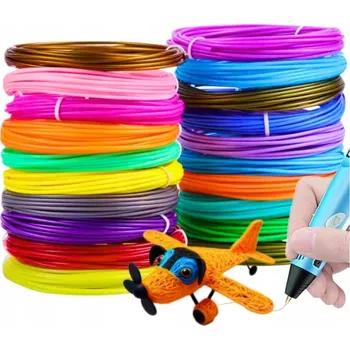 Filament Náplně do 3D pera PLA filament 100M 20 barev