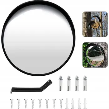 Zrcadlo LUSTERKO Bezpečnostní garážové zrcadlo 30 cm pro eliminaci mrtvých úhlů