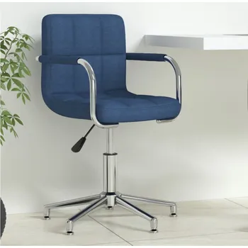 Otočná kancelářská židle modrá textil - 8720286531136
