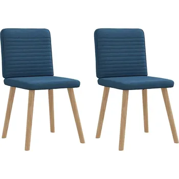 Jídelní židle Jídelní židle 2 ks modré textil - 8721158633088