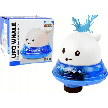 Hračka pro nejmenší VELRYBA STŘÍKAJÍCÍ VODOU HRAČKA DO VANY S PODSTAVCEM BÍLÁ