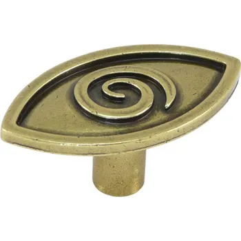 91084 - Knopka ovál, staromosaz, rustikální (91084 - Knopka ovál, staromosaz, rustikální )