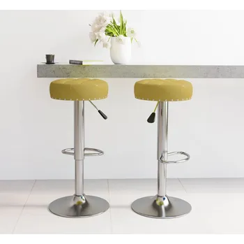 Barová židle Barové židle 2 ks zelené textil - 8720286513569