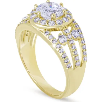 Prsten PARIS 0533 Prsten střed zirkony Velikost prstenu - obvod: 54 mm Ellami