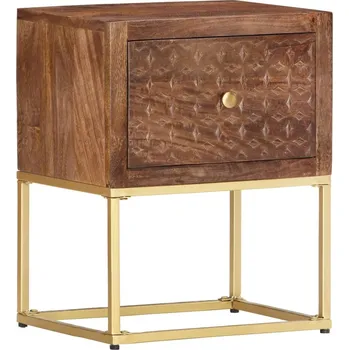 Noční stolek Noční stolek 40 x 30 x 50 cm masivní mangovníkové dřevo - 8719883810799