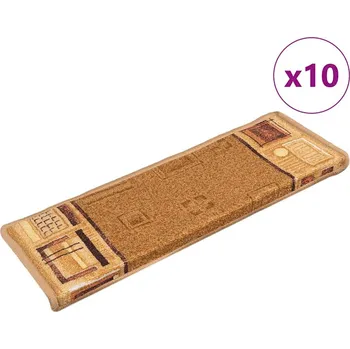 Nášlap na schod Nášlapy na schody samolepicí 10 ks 65x21x4 cm béžové - 8720286329474