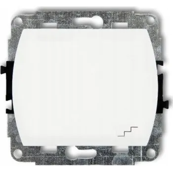 vypínač Schodišťový vypínač pod omítku Karlik bílý WP-3