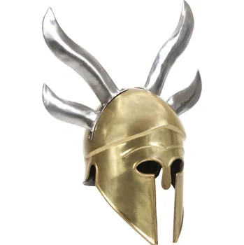Replika zbraně Řecká vojenská přilba pro LARPy replika mosaz ocel - 8719883812892