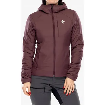 Dámská zateplená bunda s kapucí Black Diamond First Light Stretch Hoody - barva fíková, velikost S