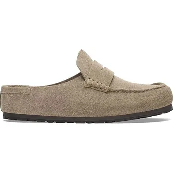 Dámská obuv Semišové pantofle Birkenstock Naples Wrapped LEVE, 38, béžová, 80X