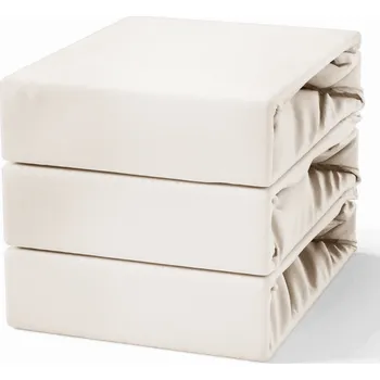 Prostěradlo PROSTĚRADLO S GUMOU 100% BAVLNA 160X200 + 25CM KRÉMOVÁ