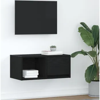 Televizní stolek TV skříňka Černý dub 60x31x25,5 cm Dřevěná konstrukce - 8721158703576