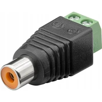 Goobay 76741 adaptér 2-pin RCA Černá, Zelená