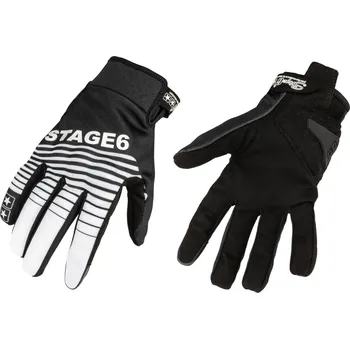 Moto rukavice Motocyklové rukavice Stage6 Street Pure bílá / černá S