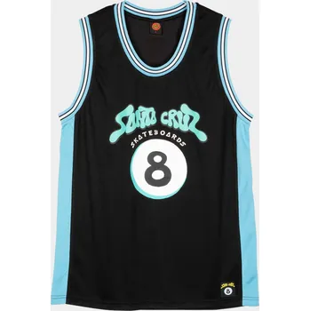 Oblečení a móda Santa Cruz Winkowski Ocho Mesh (black/pool blue) S, černá