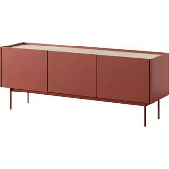 Televizní stolek TV stolek Color 144 červený/dub linea