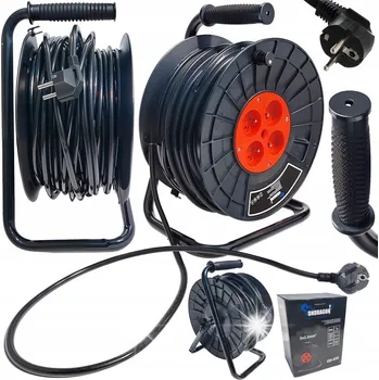 Napájecí kabel Prodlužovací kabel Ondragon Prodlužovací Kabel 50 m, 4 ks černý