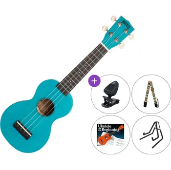 Ukulele Mahalo ML1AB SET Aqua Blue Sopránové ukulele