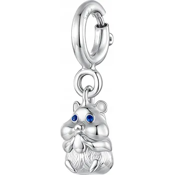 Přívěsek Přívěsek CHARMS STŘÍBRO 925 Křeček Křečík Zvíře Talisman pro štěstí