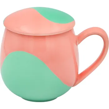 Hrnek Cup&You Porcelánový hrnek se sítkem a víčkem, 350 ml
