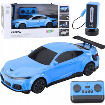 RC model auta SPORTOVNÍ AUTO NA DÁLKOVÉ OVLÁDÁNÍ RC + NABÍJECÍ STANICE - MODRÉ