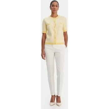 Dámský svetr Morgan Kardigan 261-MIRES Žlutá Slim Fit L