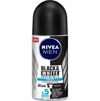 Nivea Kuličkový deodorant 50ml Men Invisible Fresh Black White