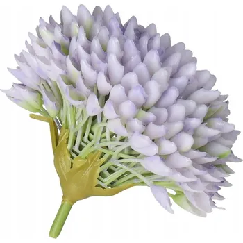 umělá květina OKRASNÝ ČESNEK HLAVIČKA UMĚLÁ JAKO ŽIVÁ GUMOVÁ 8CM KVĚTY PREMIUM