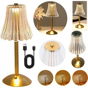 Lampička LED STOLNÍ LAMPičKA USB DOBÍJECÍ PŘENOSNÁ LAMPA 3 SVĚTLA