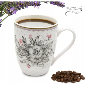 Hrnek Bella Fiore porcelán 340 ml