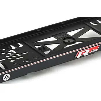 Držák SPZ Podložka pod SPZ VW R LINE červena (2ks)