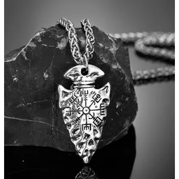 Řetízek Náhrdelník a přívěsek Vegvísir