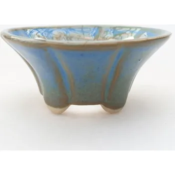 Květináč Mini bonsai miska 5,5 x 5,5 x 2,5 cm modrá