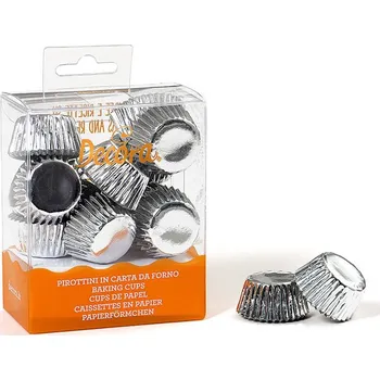 Košíčky na bonbony stříbrné 27x17mm - Decora