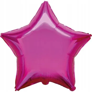 Balónek Fóliový balónek 18" FX - Hvězda (tmavě růžová), balený