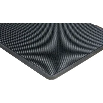 Rohožka rohož gumová STIFT 12mm, 107*71cm s nášlapnou hranou, černá