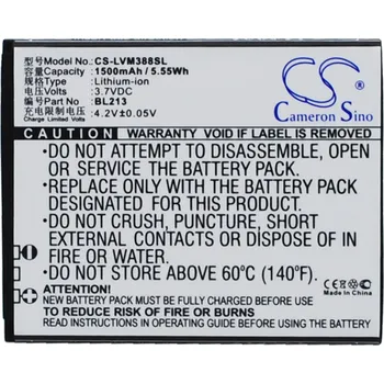 Baterie pro mobilní telefon Baterie Cameron Sino CS-LVM388SL, Li-Ion, 1500