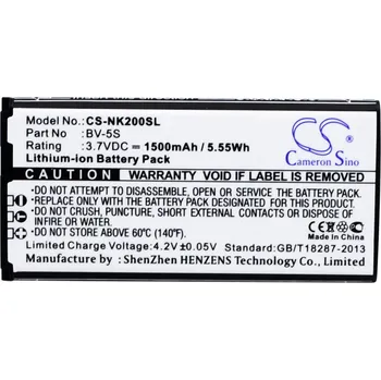 Baterie pro mobilní telefon Baterie Cameron Sino CS-NK200SL, Li-Ion, 1500