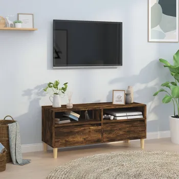 Televizní stolek TV skříňka kouřový dub 100 x 34,5 x 44,5 cm kompozitní dřevo - 8720845878047