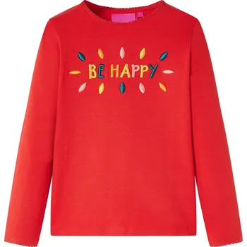 Chlapecké tričko Dětské tričko s dlouhým rukávem červené 92 - 8721012032859