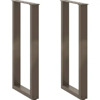 Konferenční stolek Nohy konzolového stolku ve tvaru U 2 ks přírodní ocel 38 x (72-73) cm ocel - 8721158311146