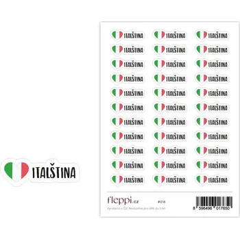 samolepka Fleppi Samolepky Italština