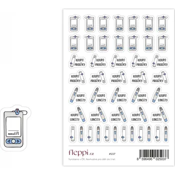 samolepka Fleppi Samolepky Glukometr