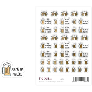Fleppi Samolepky Pivečko