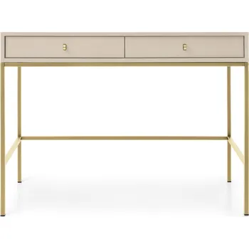 Toaletní stolek Toaletní stolek Mono II 104 cm béžový/zlatý