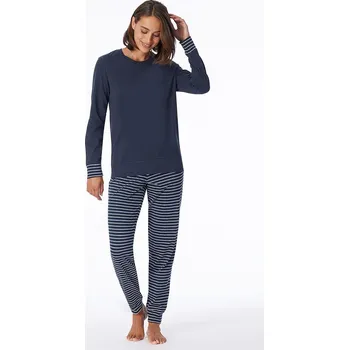 Dámské pyžamo UNCOVER BY SCHIESSER Dunkelblau 6859074 46