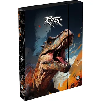 desky na sešit Oxybag Box na sešity A4 Jumbo Dino Raptor