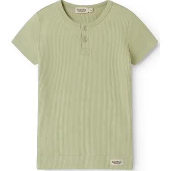 Dětské modalové triko s krátkým rukávem a knoflíčky "Dried Bay" MarMar VELIKOST: 116/6 let