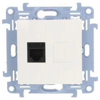 Elektrická zásuvka Telefonní zásuvka nástěnná Kontakt-simon bílá