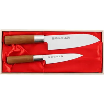Kuchyňský nůž Satake Masamune Sada Nůž Santoku + univerzální